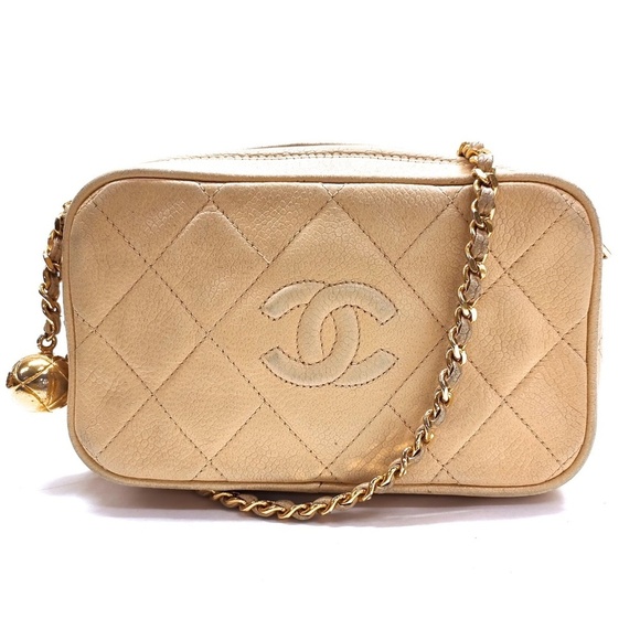 Chanel Bag Matelasse chain  Cream Caviar Leather - Picture 1 of 16